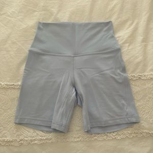 lululemon RARE! Align ™M High-Rise Short 6"
Pastel Blue in Size 4
